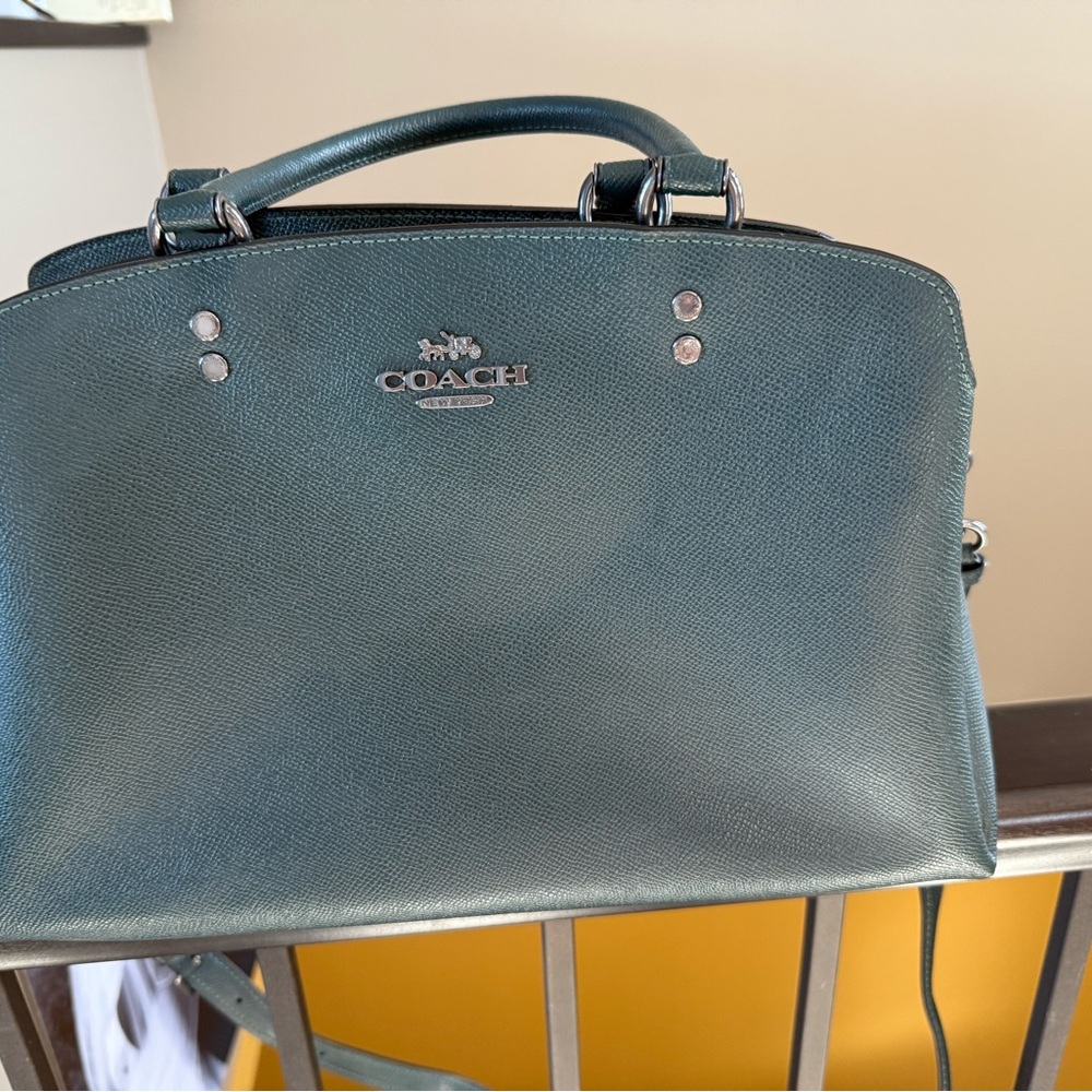 Coach Green Leather Handbag
